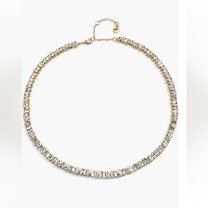 Gold and crystal necklace